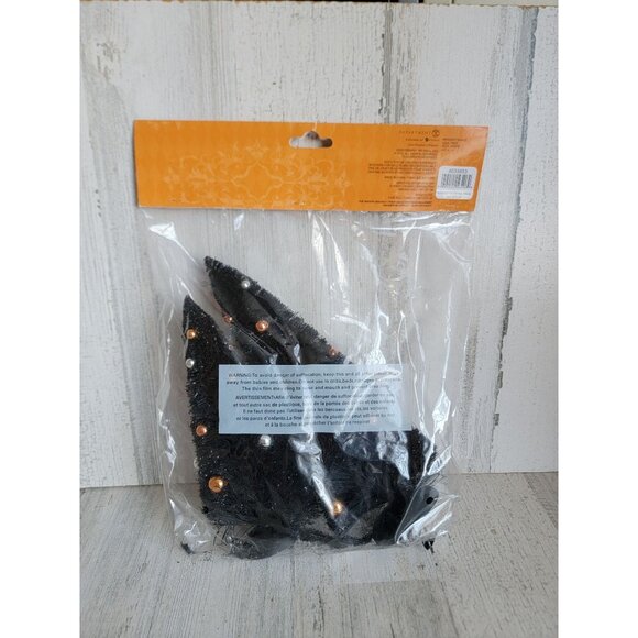 Dept 56 4033853 midnight sisals Halloween village tree set glitter - Picture 6 of 7